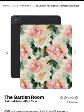 The Garden Room Painted Petals iPad Case